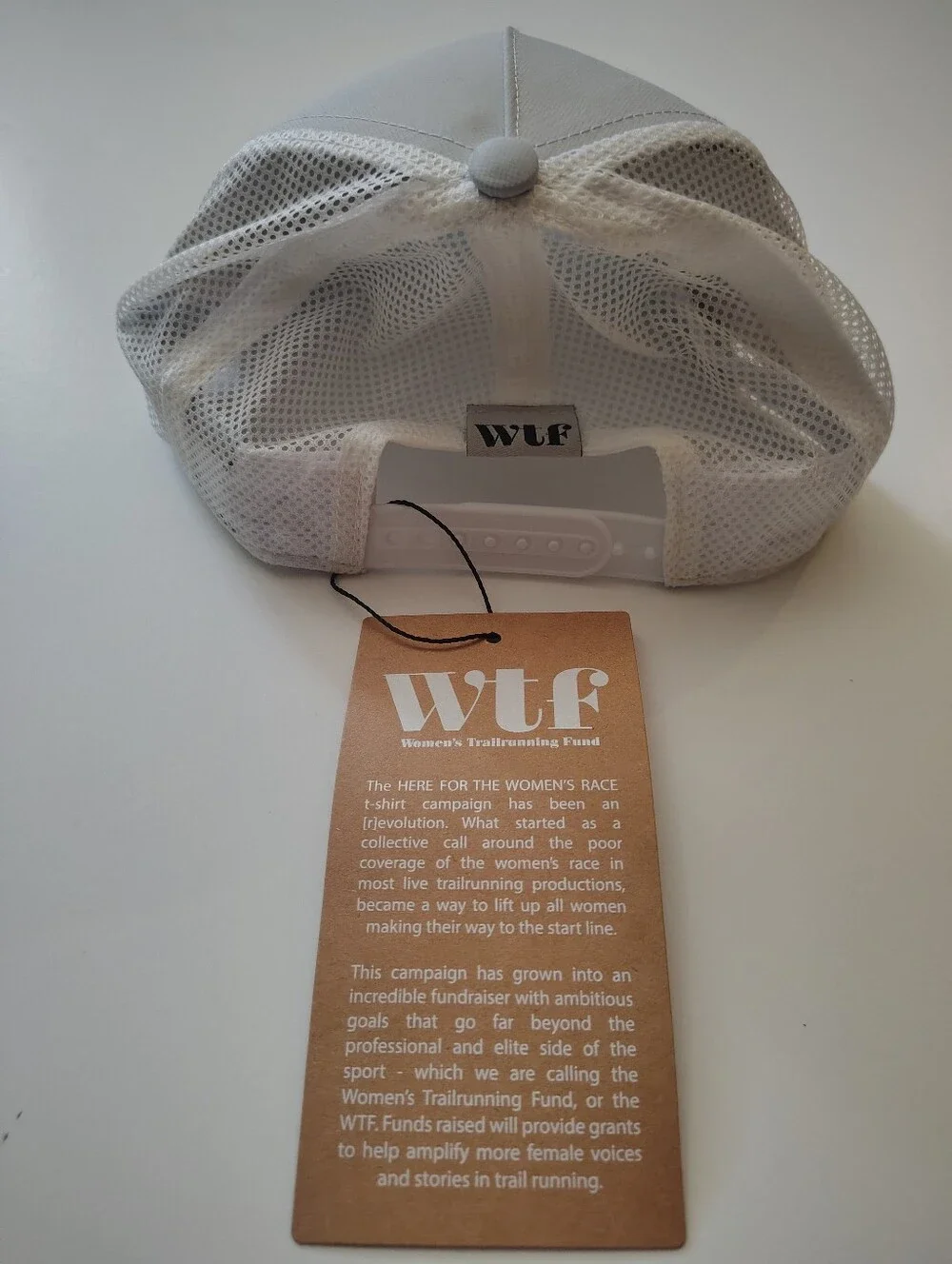 Brand New, Official 'HERE FOR THE WOMEN'S RACE' Grey Trucker Cap